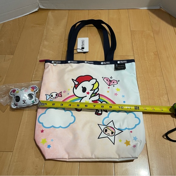 NWT tokidoki lesportsac rainbow unicorn daily tote - Picture 7 of 9